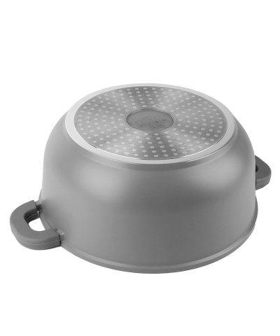 Garnek aluminiowy GRANT z pokrywą okrągły 6,5l