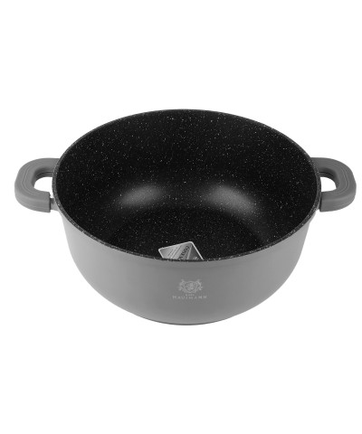 Garnek aluminiowy GRANT z pokrywą okrągły 6,5l