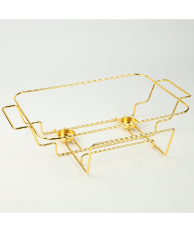 Naczynie z podgrzewaczem 3l prostokątne białe