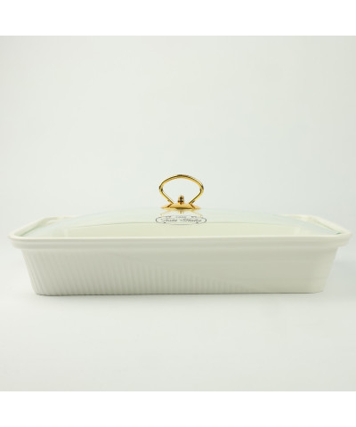 Naczynie z podgrzewaczem 2l prostokątne białe