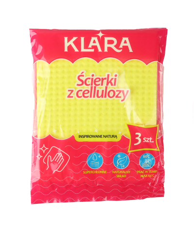 Ścierki z celulozy KLARA 3 szt.