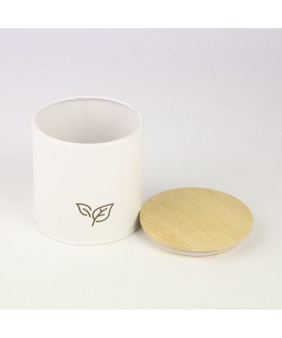 Komplet 3 pojemników stalowych ALASKA 3 sztuki białe