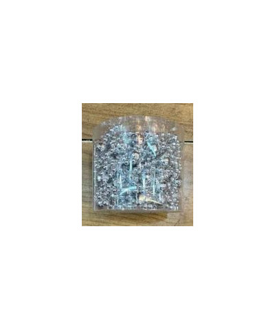 Łańcuch choinkowy koraliki srebrny 5 m