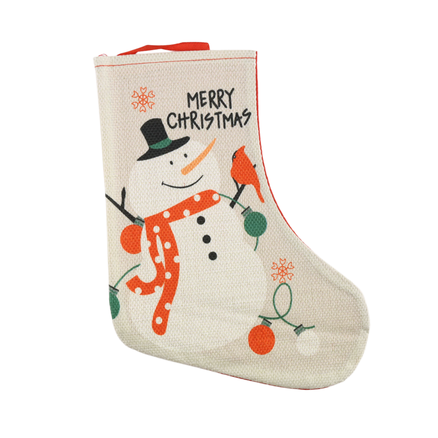Skarpeta świąteczna bałwan 26 cm