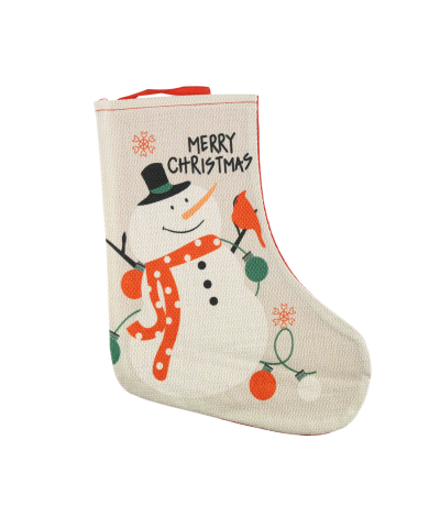 Skarpeta świąteczna bałwan 26 cm