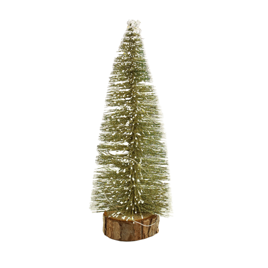 Choinka na pniu świecąca ozdoba 20 cm