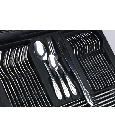 Komplet sztućców w walizce LILA Premium zestaw sztućców 72 el dla 12 osób