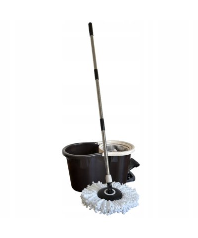 Klara - zestaw mop obrotowy 360° Twister z wiadrem pedałowym 8,5 L
