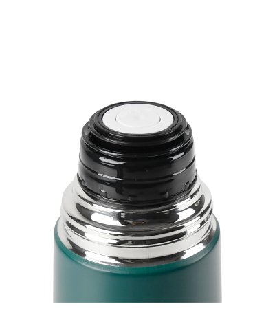 Termos stalowy  zielony z dwoma kubkami 750 ml