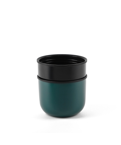 Termos stalowy  zielony z dwoma kubkami 750 ml