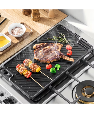 Taca płyta grillowa żeliwna 46x26cm