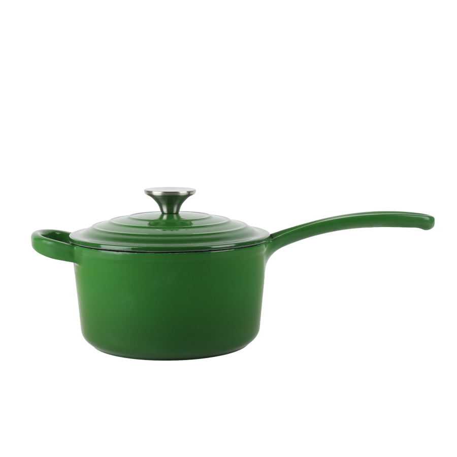 Rondel żeliwny emaliowany 1,5L zielony 17,5cm