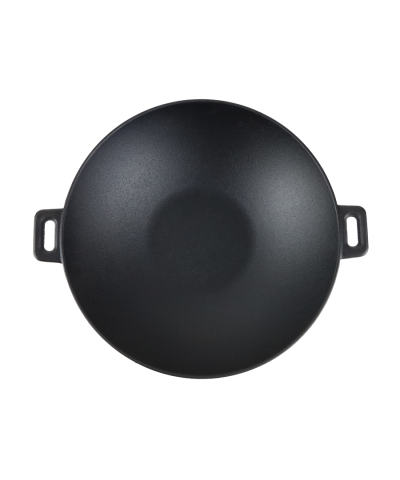 Patelnia żeliwna GŁĘBOKI WOK z dwoma rączkami 37 cm