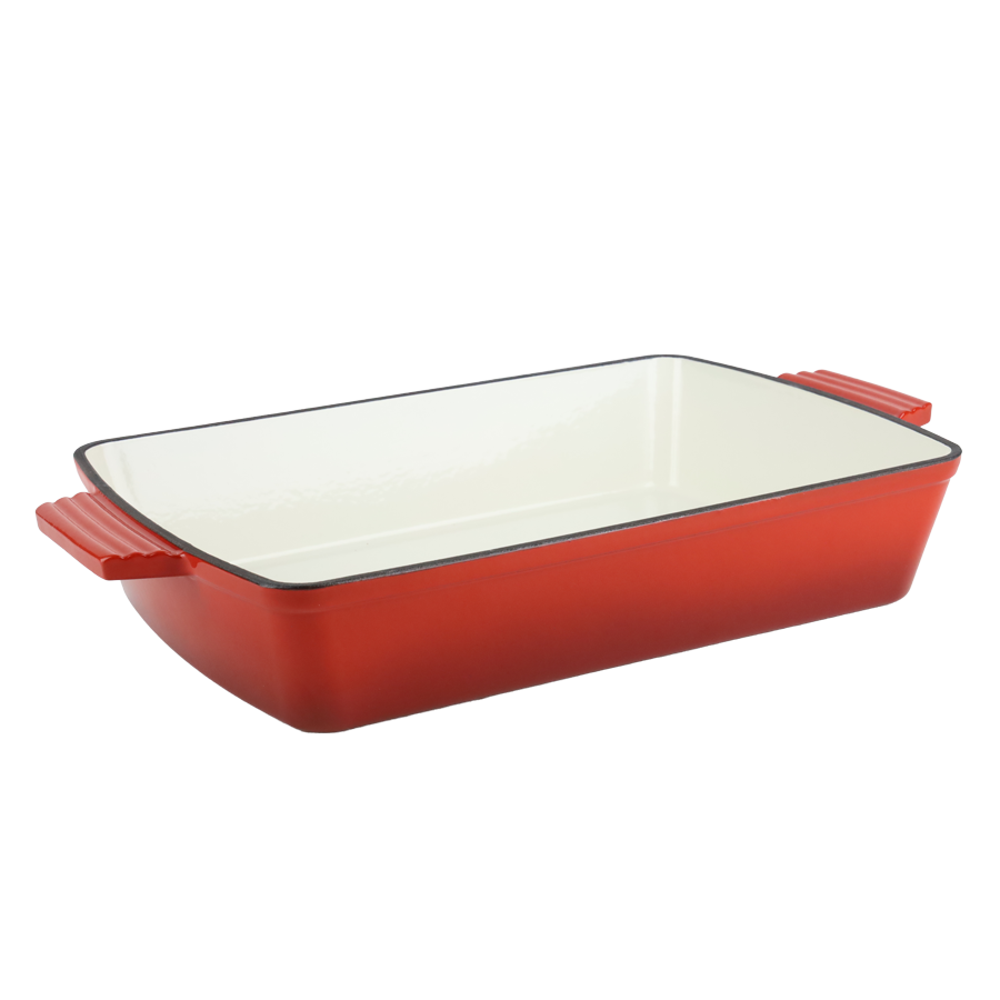 Brytfanna żeliwna emaliowana 3,4L forma do pieczenia, naczynie 33x23 cm