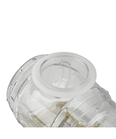 Beczułka 3l z kranikiem beczka szklana na stojaku napojów bimbru nalewek