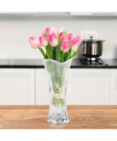 Wazon szklany 17,5 cm elegancki