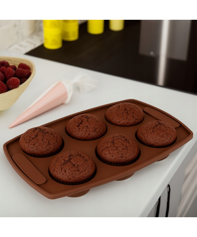 Forma silikonowa praktyczna kuchenna forma do pieczenia babeczek muffinek 18 cm
