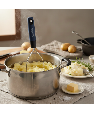 Tłuczek do ziemniaków puree ubijak kuchenny praska ze stali nierdzewnej
