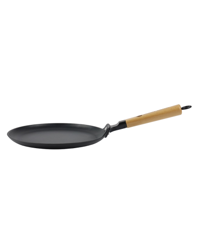 Patelnia do naleśników żeliwna nieprzywierająca indukcja gaz non-stick 26 cm