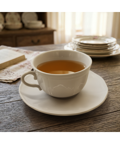 Filiżanka ze spodkiem porcelanowa 280 ml