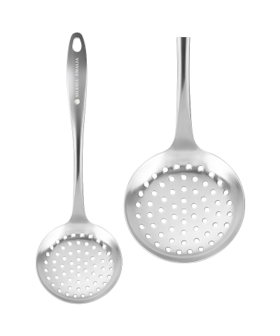 Łyżka cedzakowa ze stali nierdzewnej 35 cm