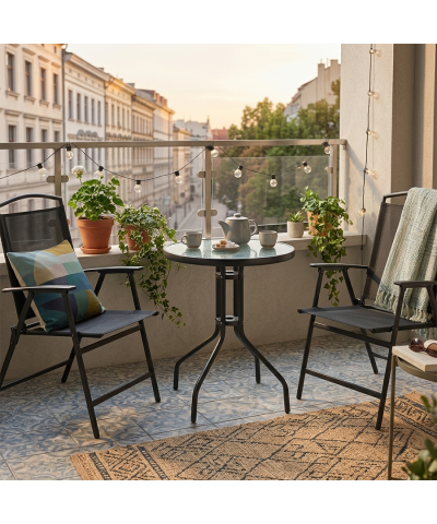 Komplet ogrodowy na taras/balkon AURA