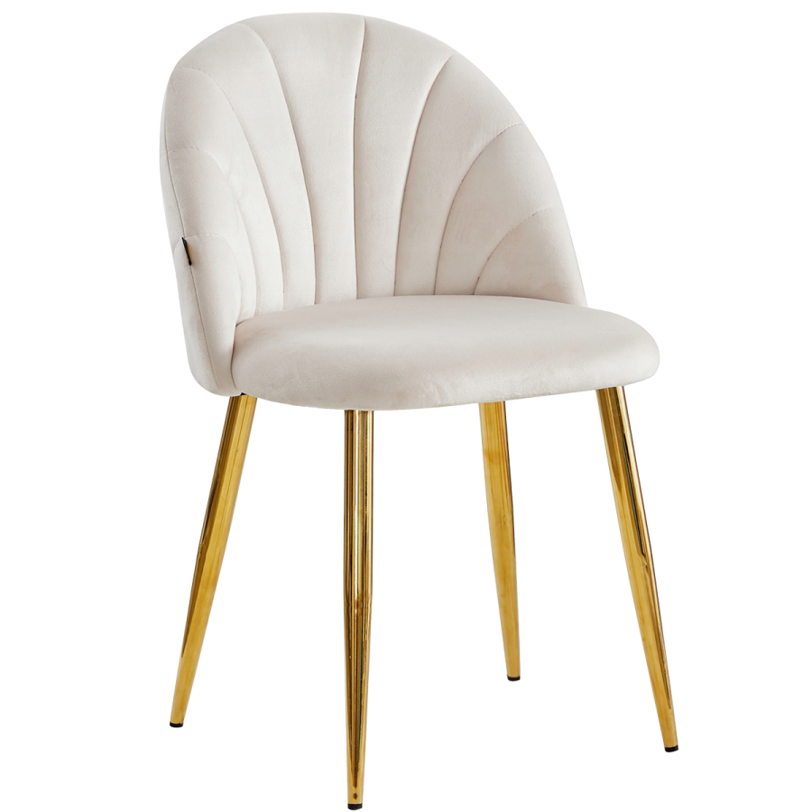 Krzesło tapicerowane welurowe do salonu jadalni gabinetu ROYAL GLAMOUR